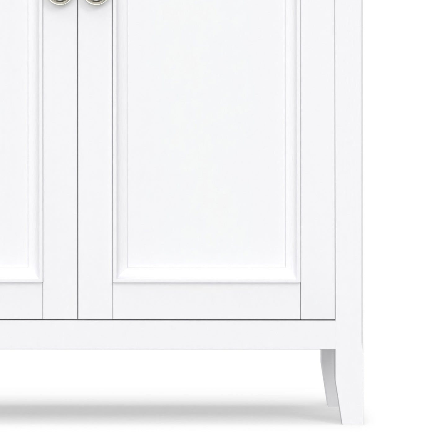 White | Amherst Wide 4 Door Storage Cabinet