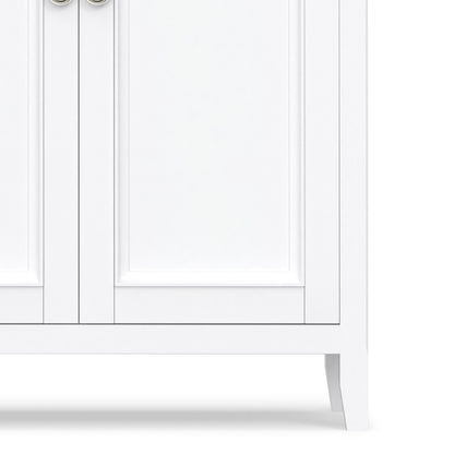 White | Amherst Wide 4 Door Storage Cabinet