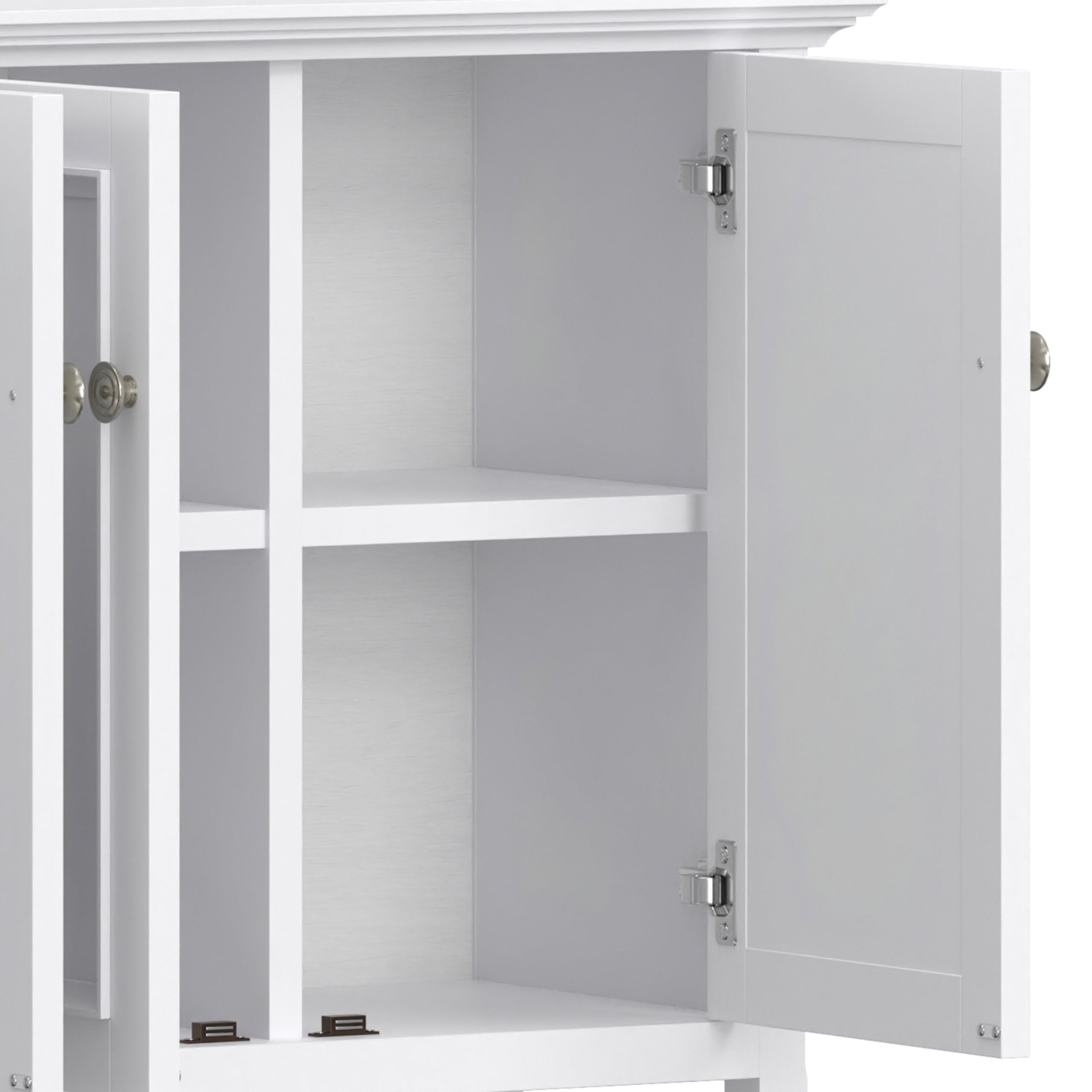 White | Amherst Wide 4 Door Storage Cabinet