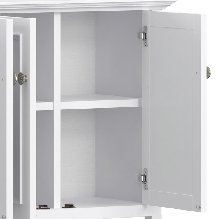 White | Amherst Wide 4 Door Storage Cabinet