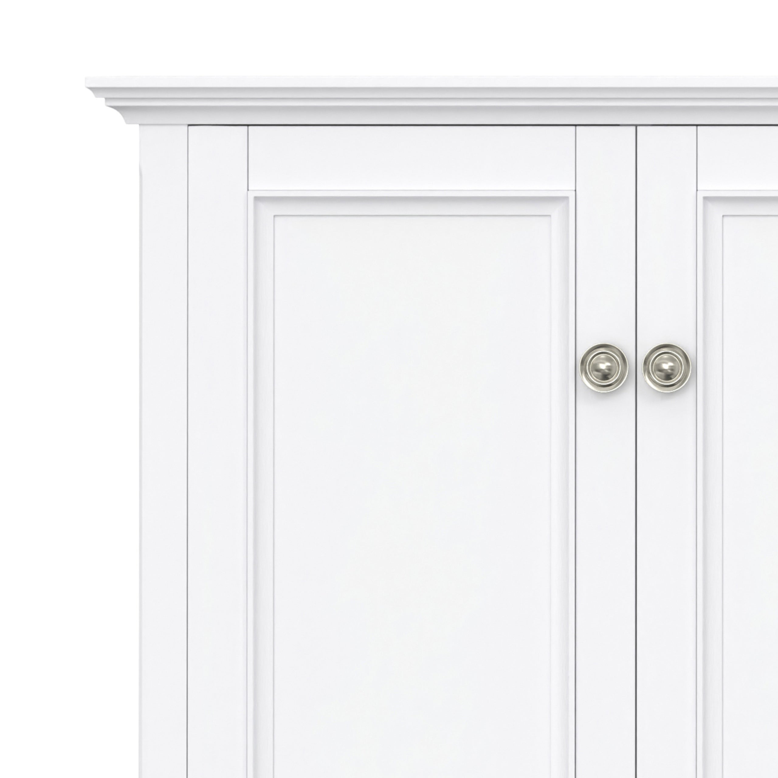 White | Amherst Wide 4 Door Storage Cabinet
