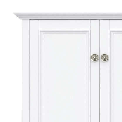 White | Amherst Wide 4 Door Storage Cabinet