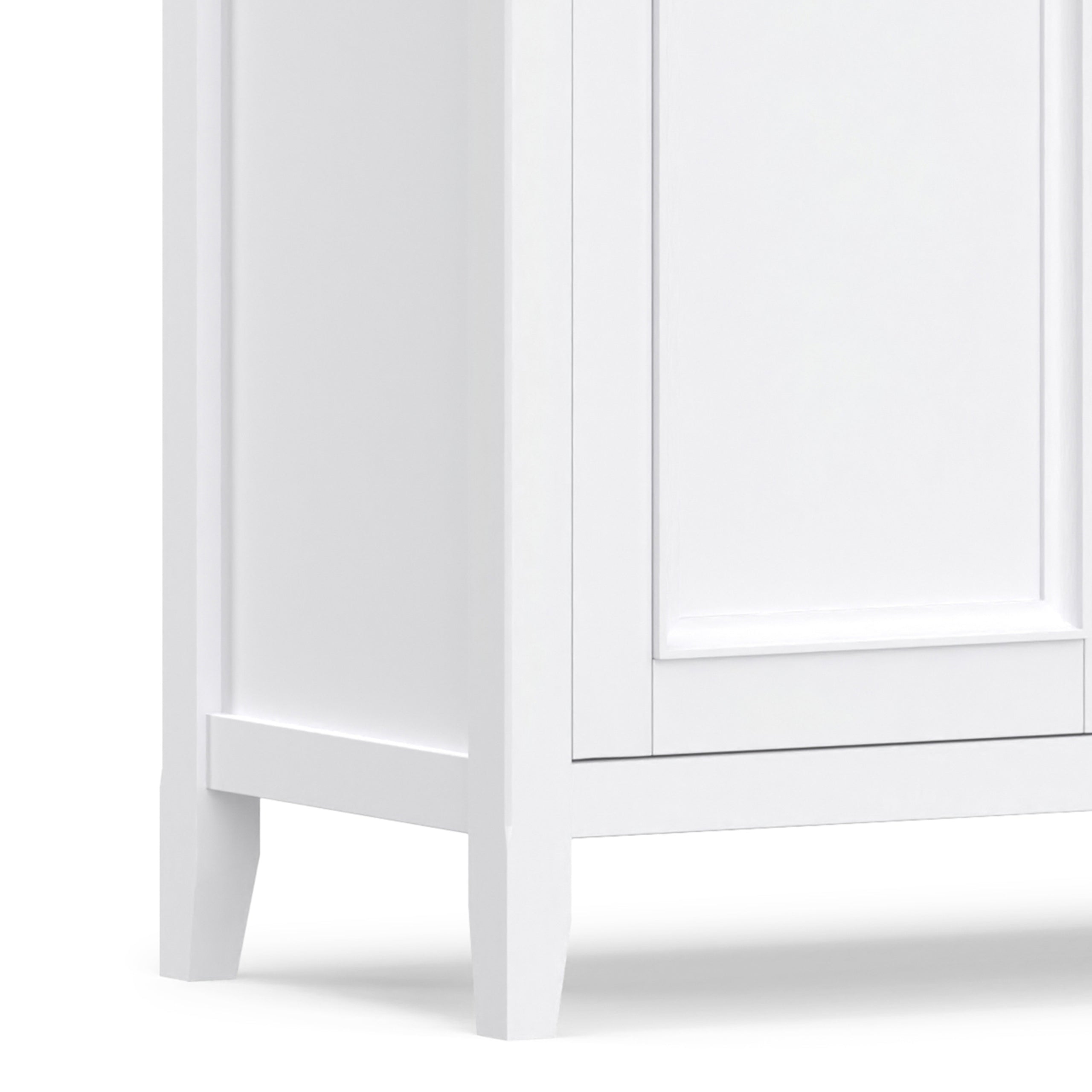 White | Amherst Wide 4 Door Storage Cabinet