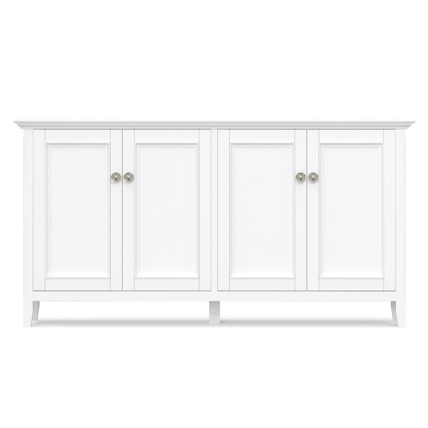 White | Amherst Wide 4 Door Storage Cabinet