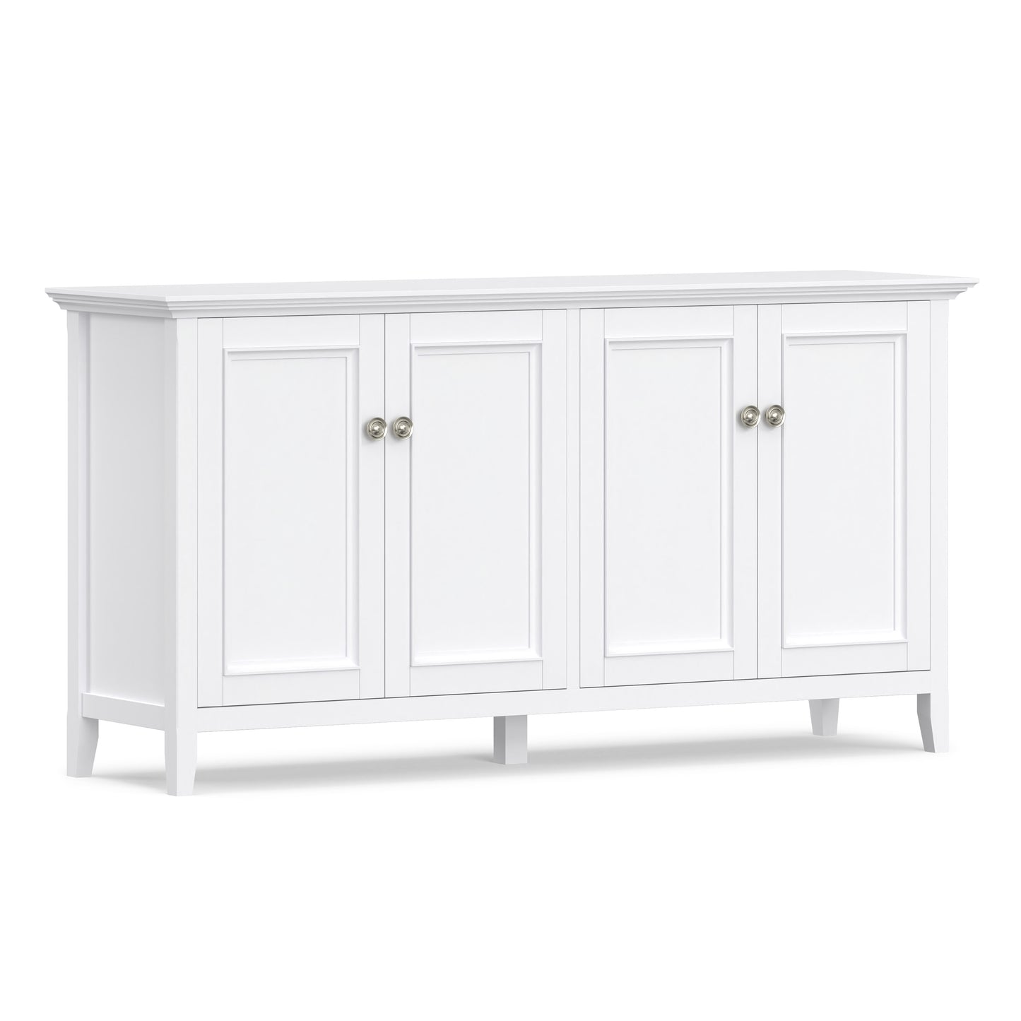 White | Amherst Wide 4 Door Storage Cabinet