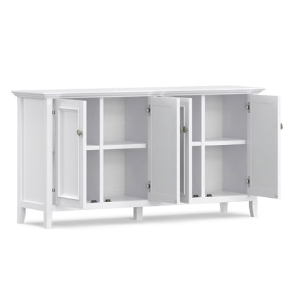 White | Amherst Wide 4 Door Storage Cabinet