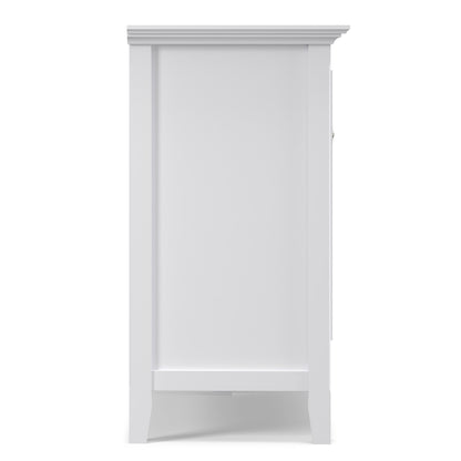 White | Amherst Wide 4 Door Storage Cabinet