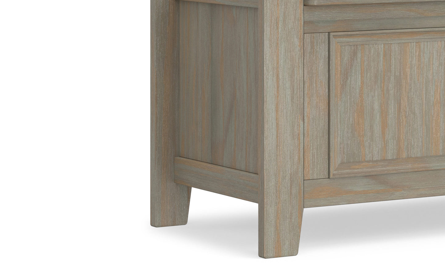 Distressed Grey | Amherst Small Entryway Storage Bench