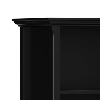 Black | Amherst Low 4 Shelf Bookcase