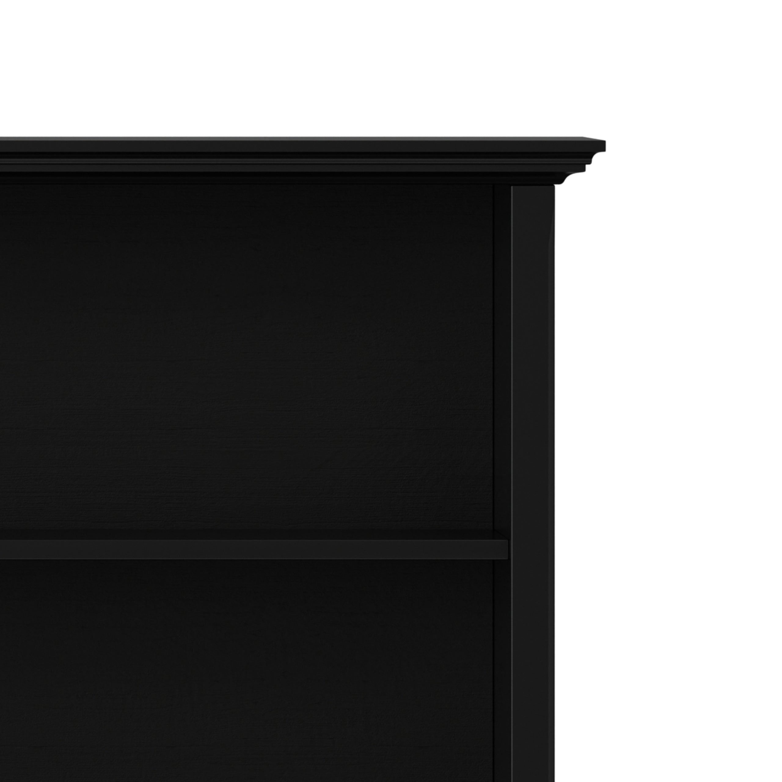Black | Amherst Low 4 Shelf Bookcase