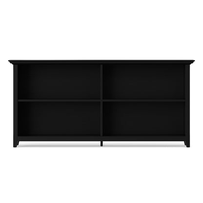Black | Amherst Low 4 Shelf Bookcase