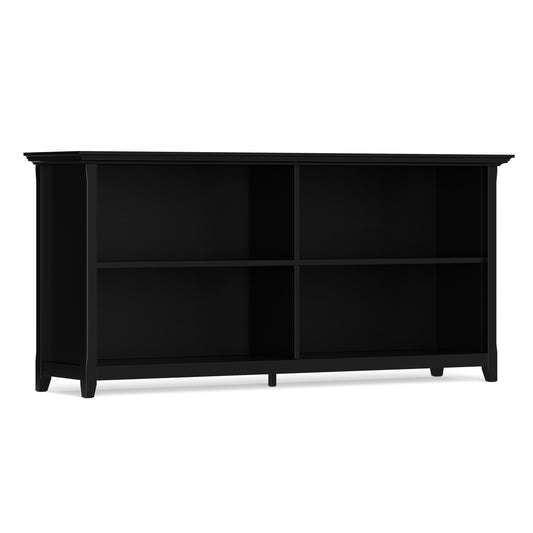 Black | Amherst Low 4 Shelf Bookcase