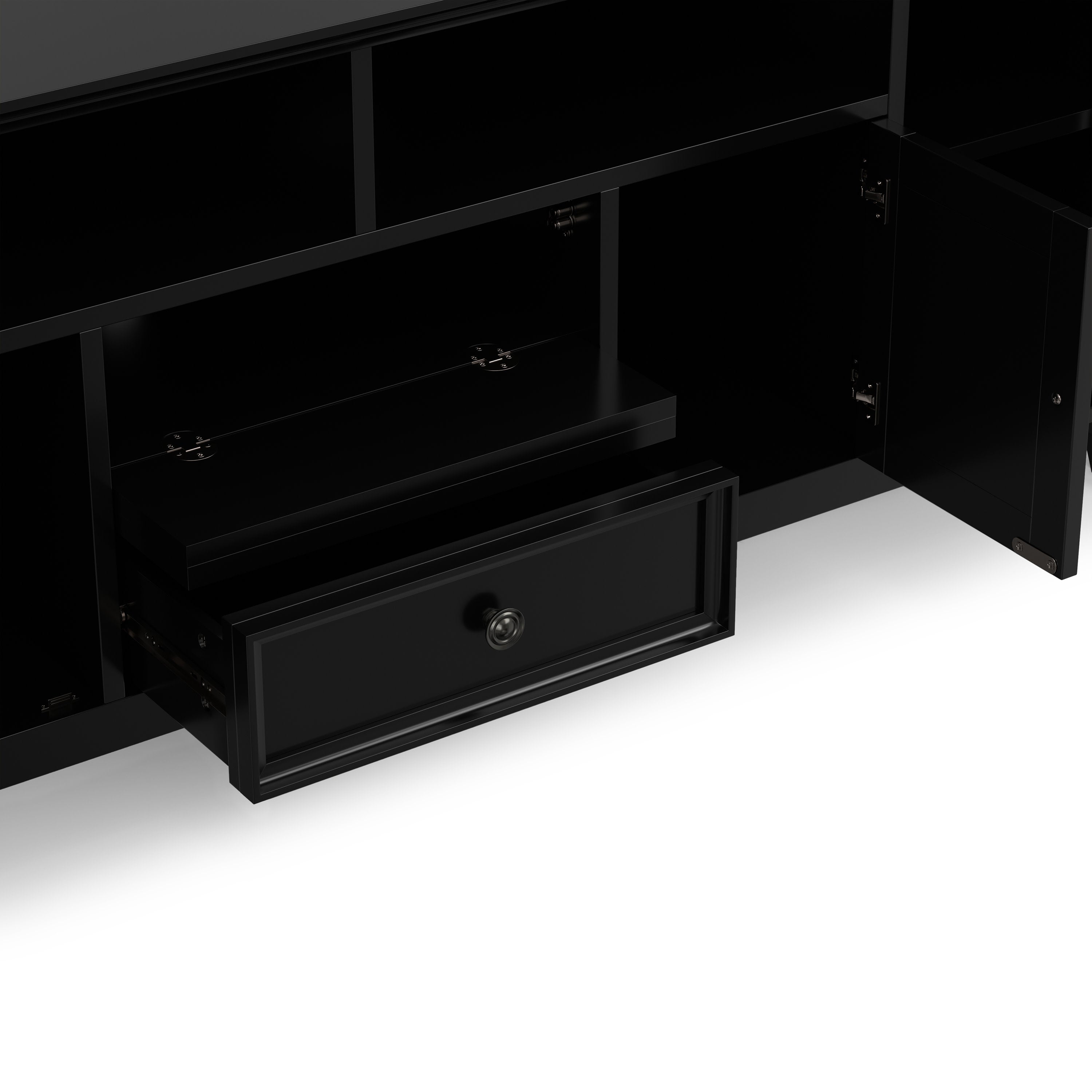 72 Inch Solid Wood TV Stand | Amherst Wide TV Media Stand – Simpli