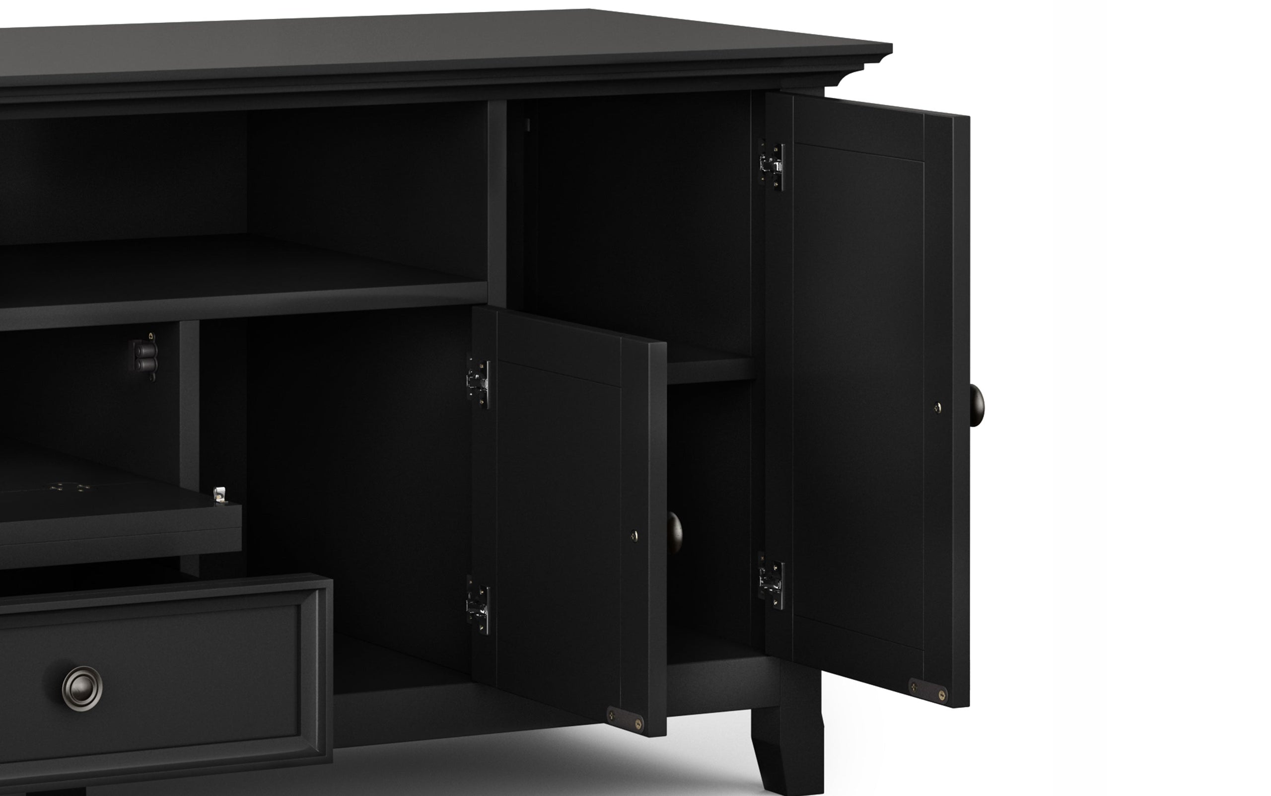 Black | Amherst 72 inch Wide TV Media Stand