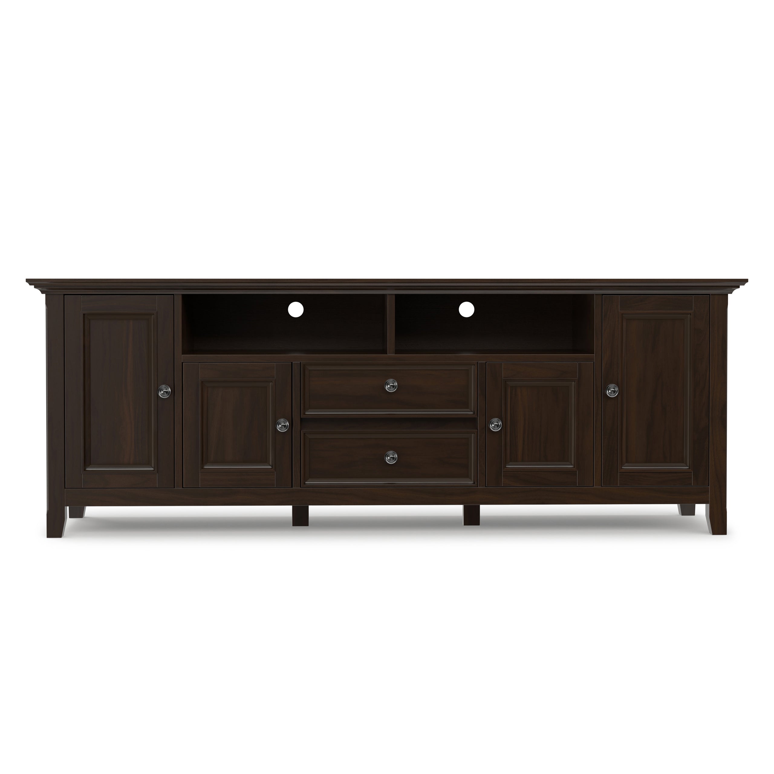 Brunette Brown | Amherst 72 inch Wide TV Media Stand