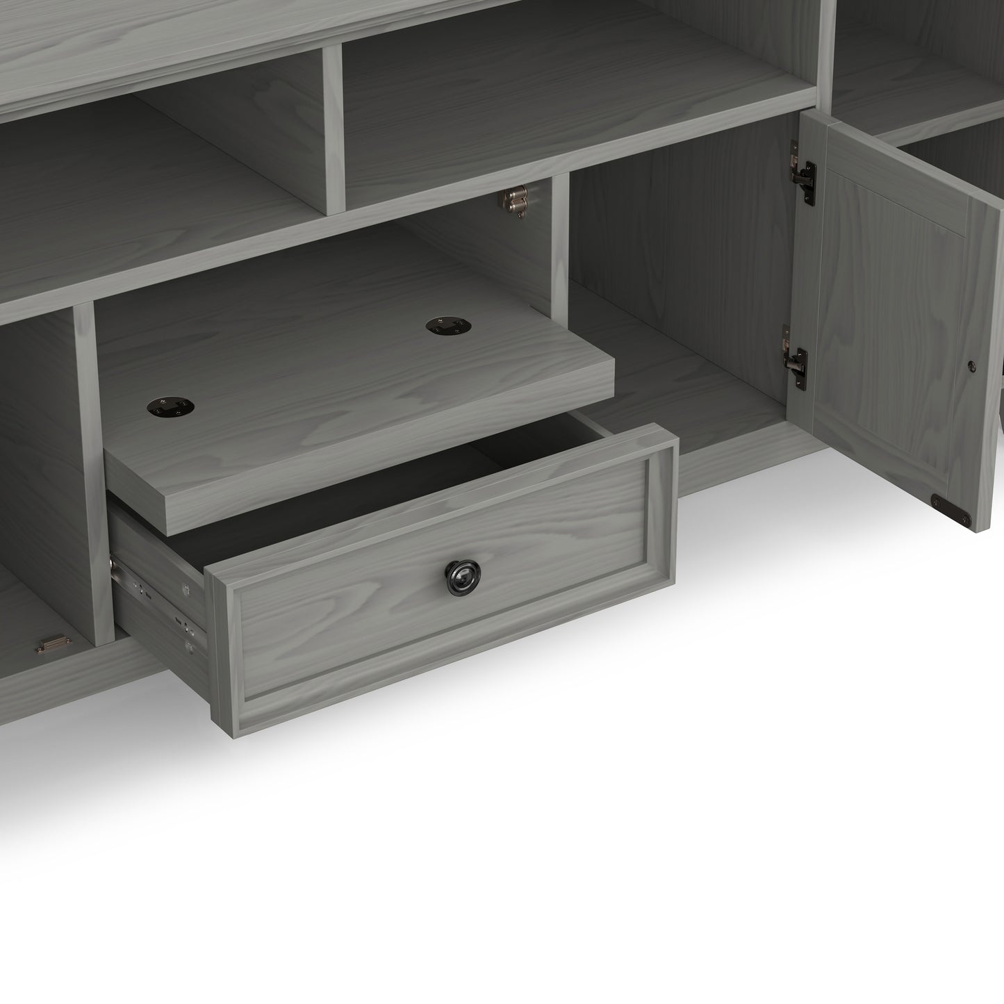 Fog Grey | Amherst 72 inch Wide TV Media Stand