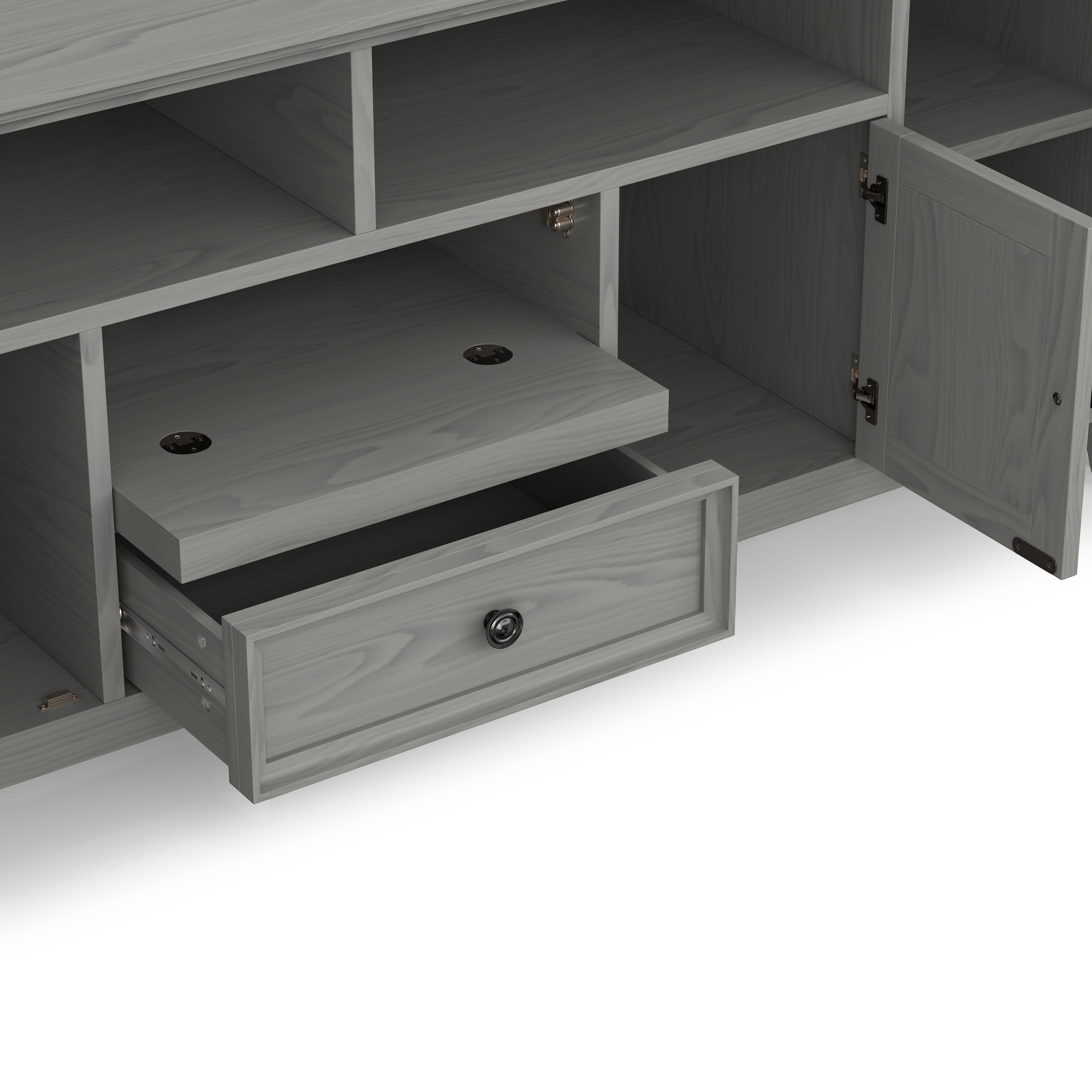 Fog Grey | Amherst 72 inch Wide TV Media Stand