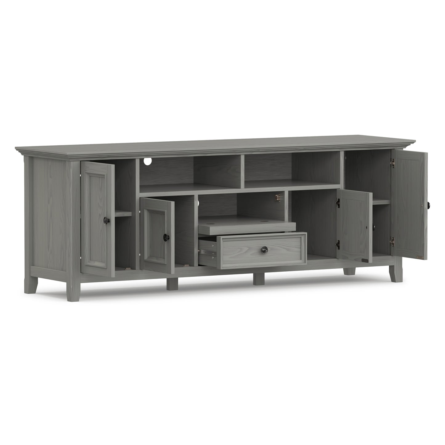 Fog Grey | Amherst 72 inch Wide TV Media Stand