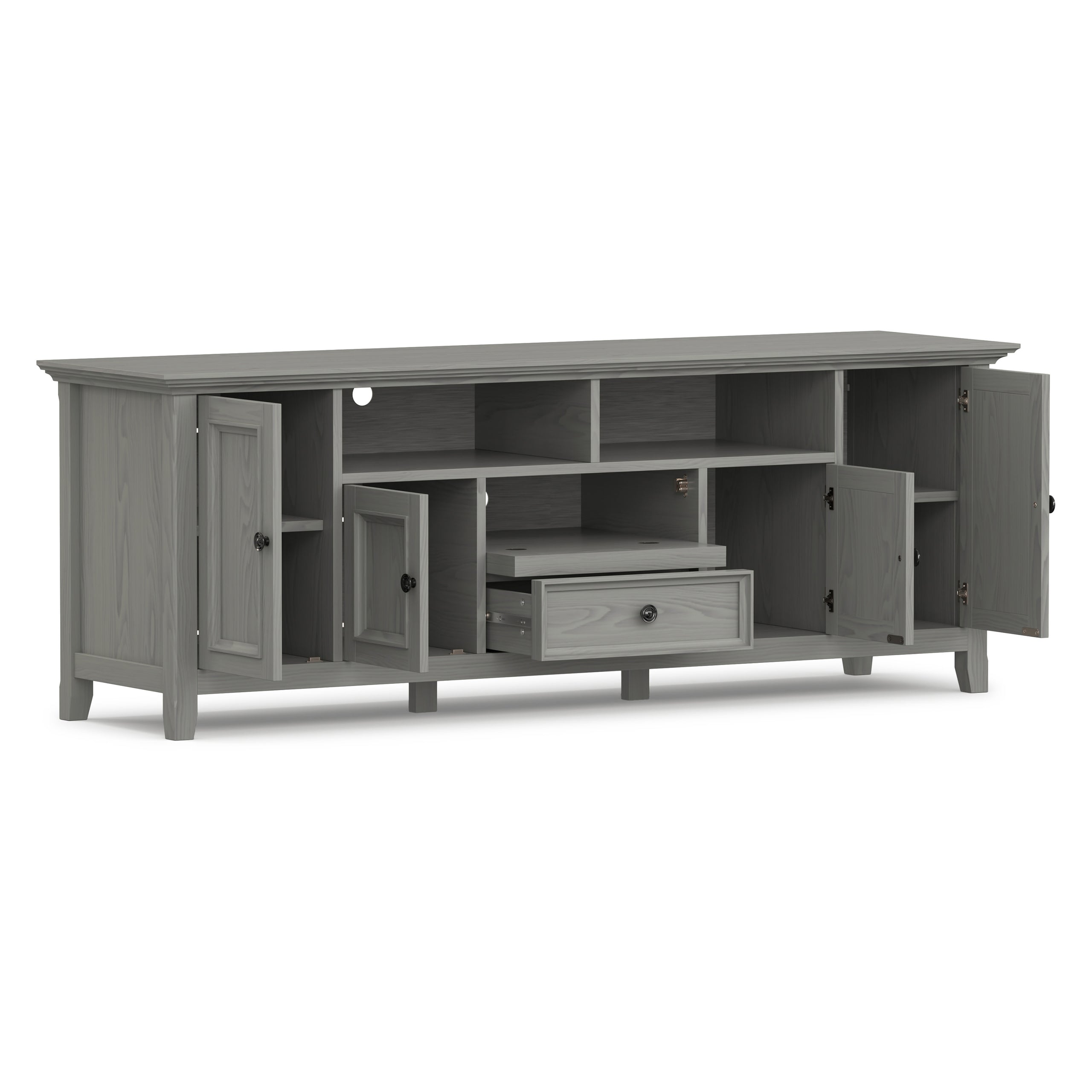 Fog Grey | Amherst 72 inch Wide TV Media Stand