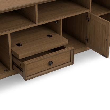 Rustic Natural Aged Brown | Amherst 72 inch Wide TV Media Stand