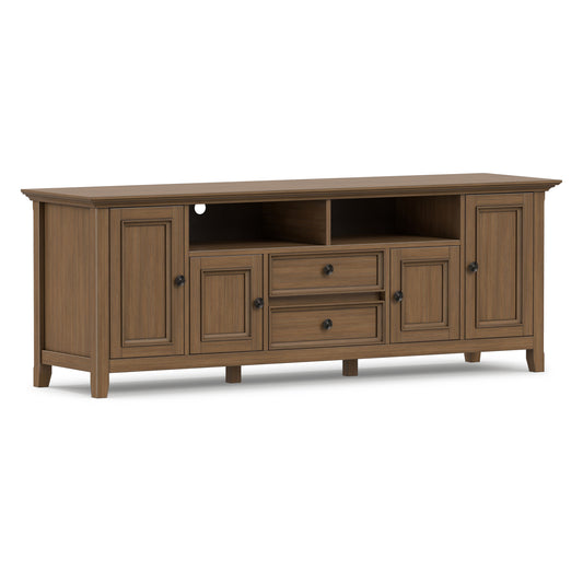 Rustic Natural Aged Brown | Amherst 72 inch Wide TV Media Stand
