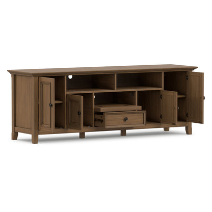 Rustic Natural Aged Brown | Amherst 72 inch Wide TV Media Stand