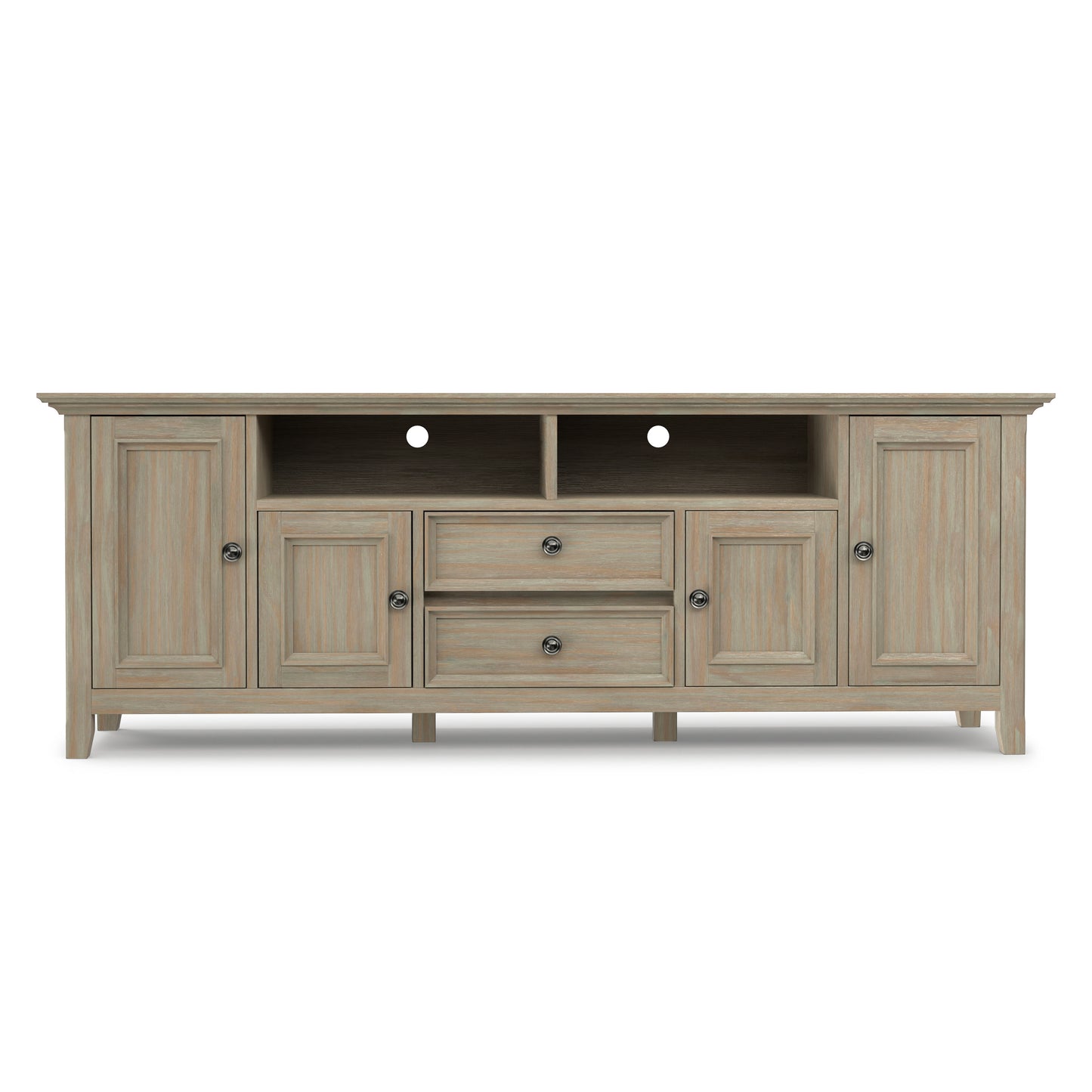 Distressed Grey | Amherst 72 inch Wide TV Media Stand
