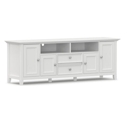 White | Amherst 72 inch Wide TV Media Stand