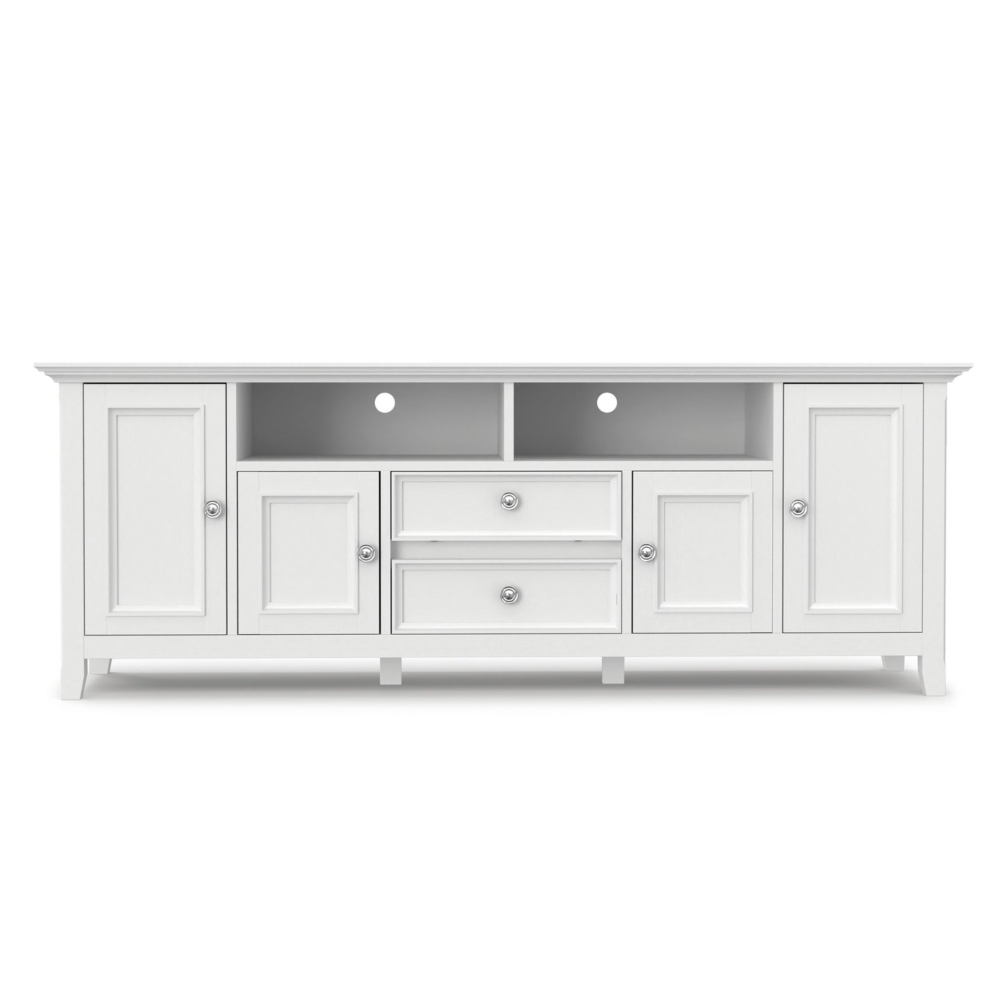 White | Amherst 72 inch Wide TV Media Stand