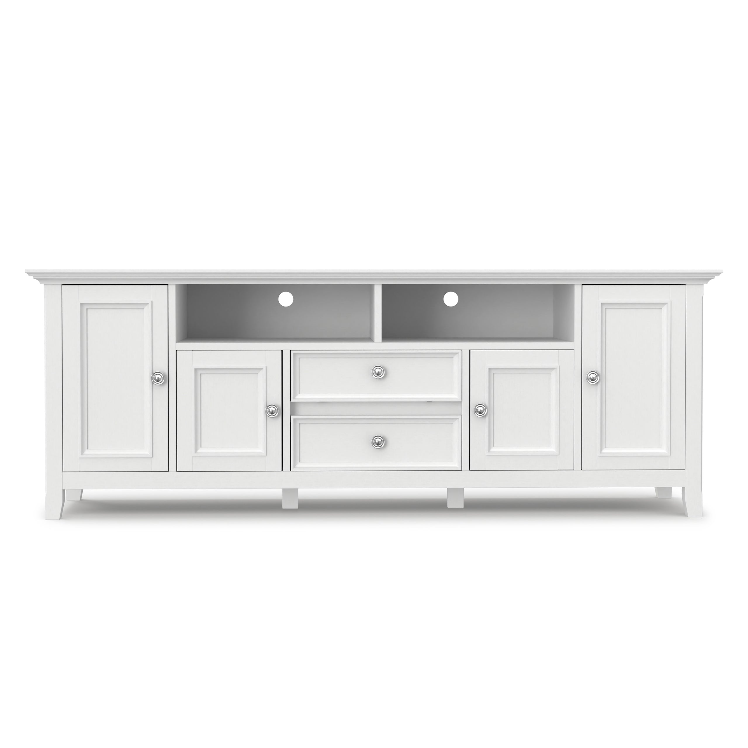 White | Amherst 72 inch Wide TV Media Stand