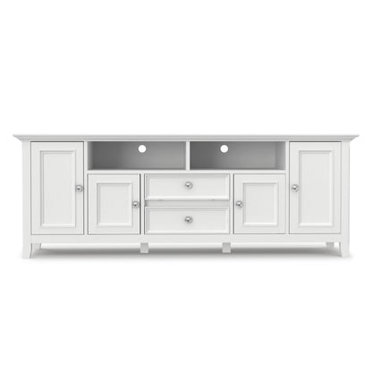 White | Amherst 72 inch Wide TV Media Stand