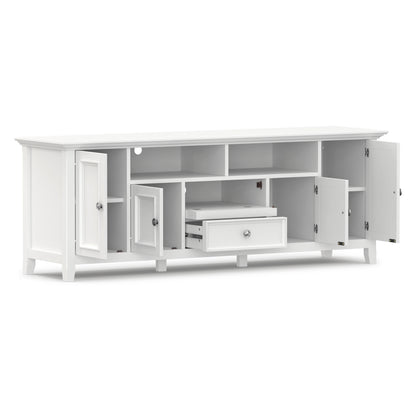 White | Amherst 72 inch Wide TV Media Stand