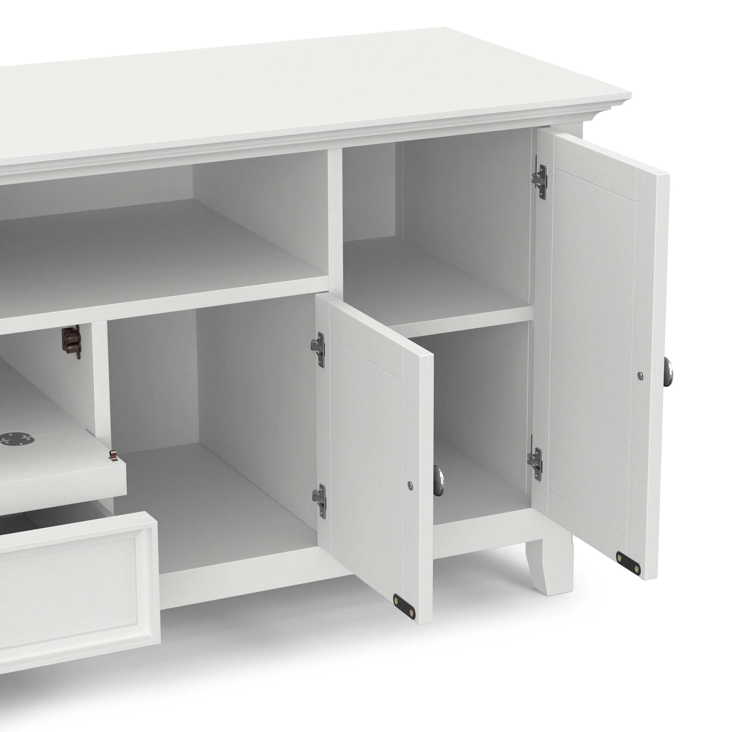 White | Amherst 72 inch Wide TV Media Stand