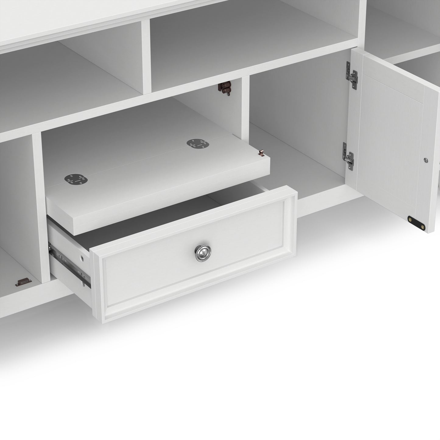 White | Amherst 72 inch Wide TV Media Stand
