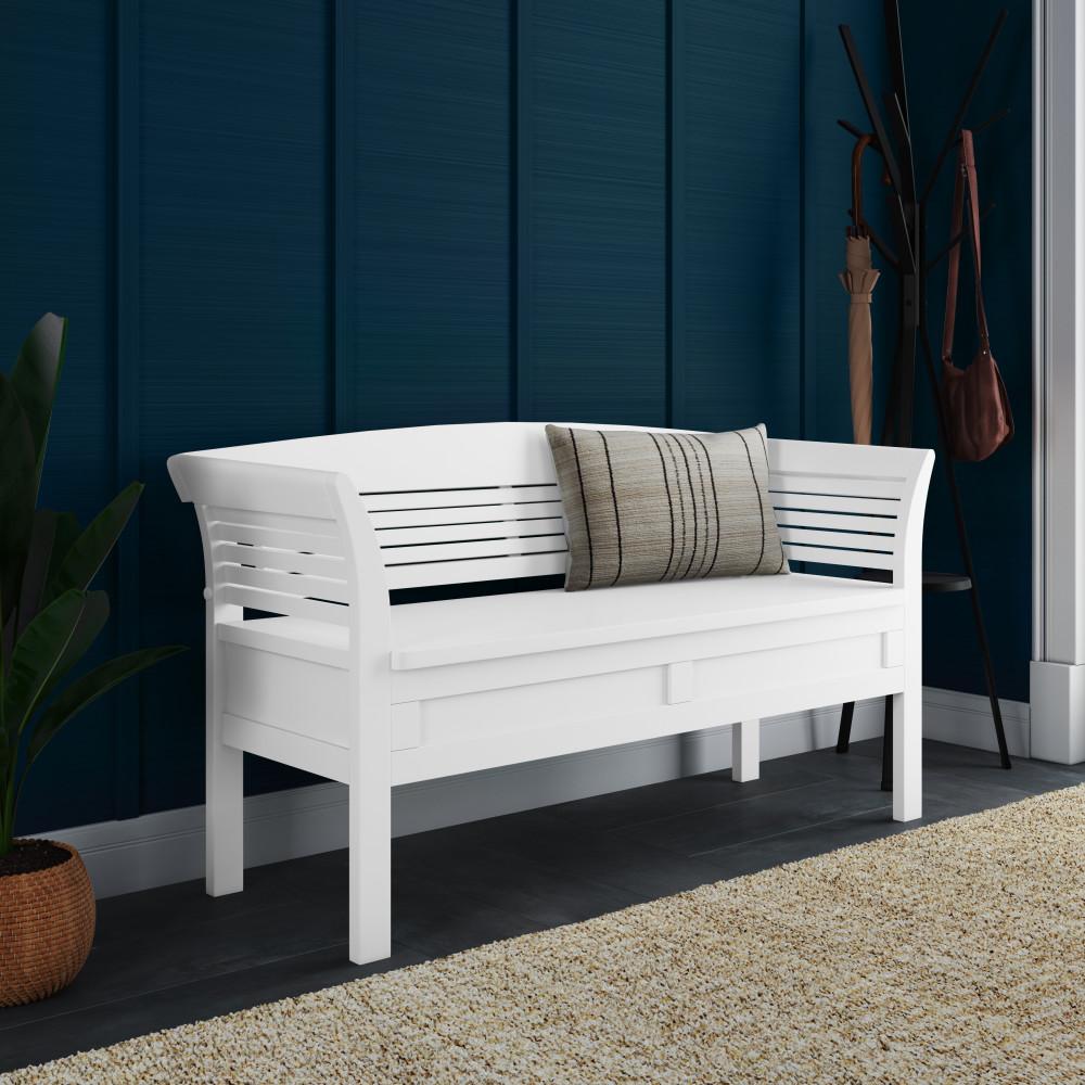White | Arlington Entryway Bench