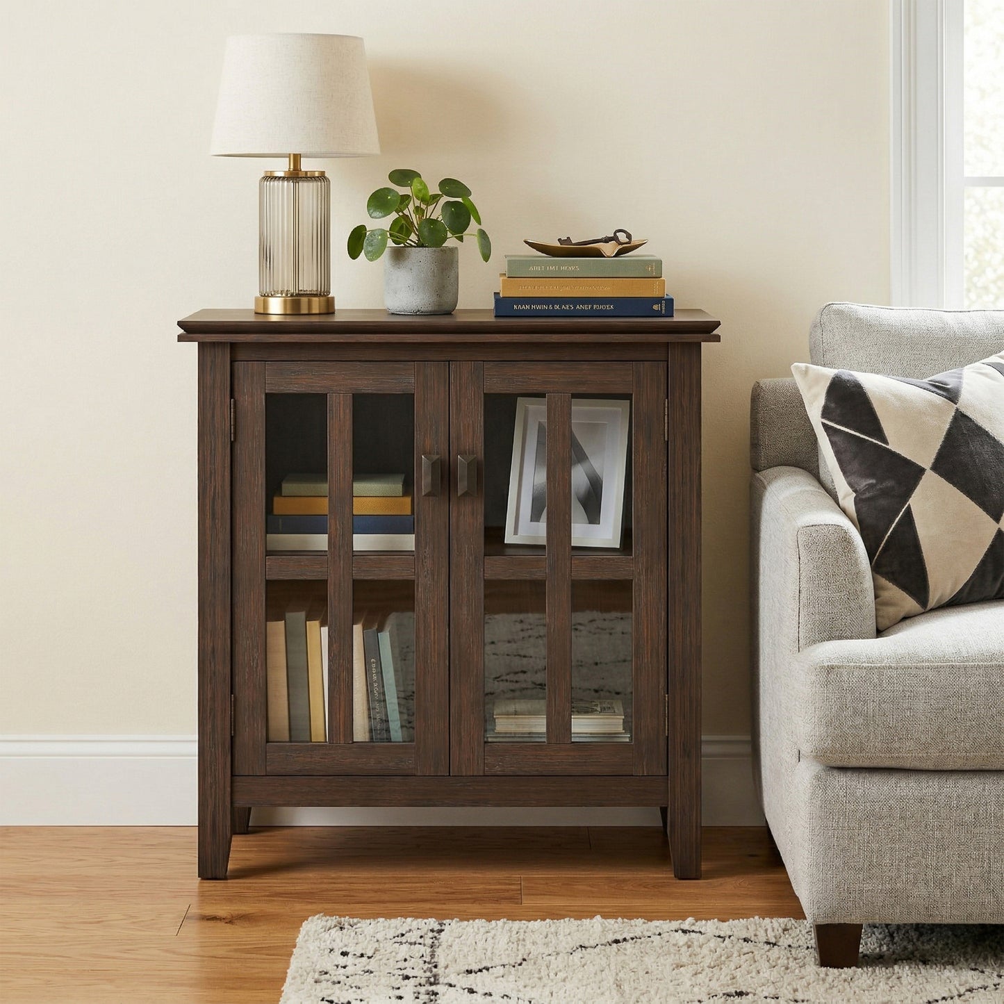 Farmhouse Brown | Artisan Low Storage Cabinet