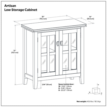 Hickory Brown | Artisan Low Storage Cabinet