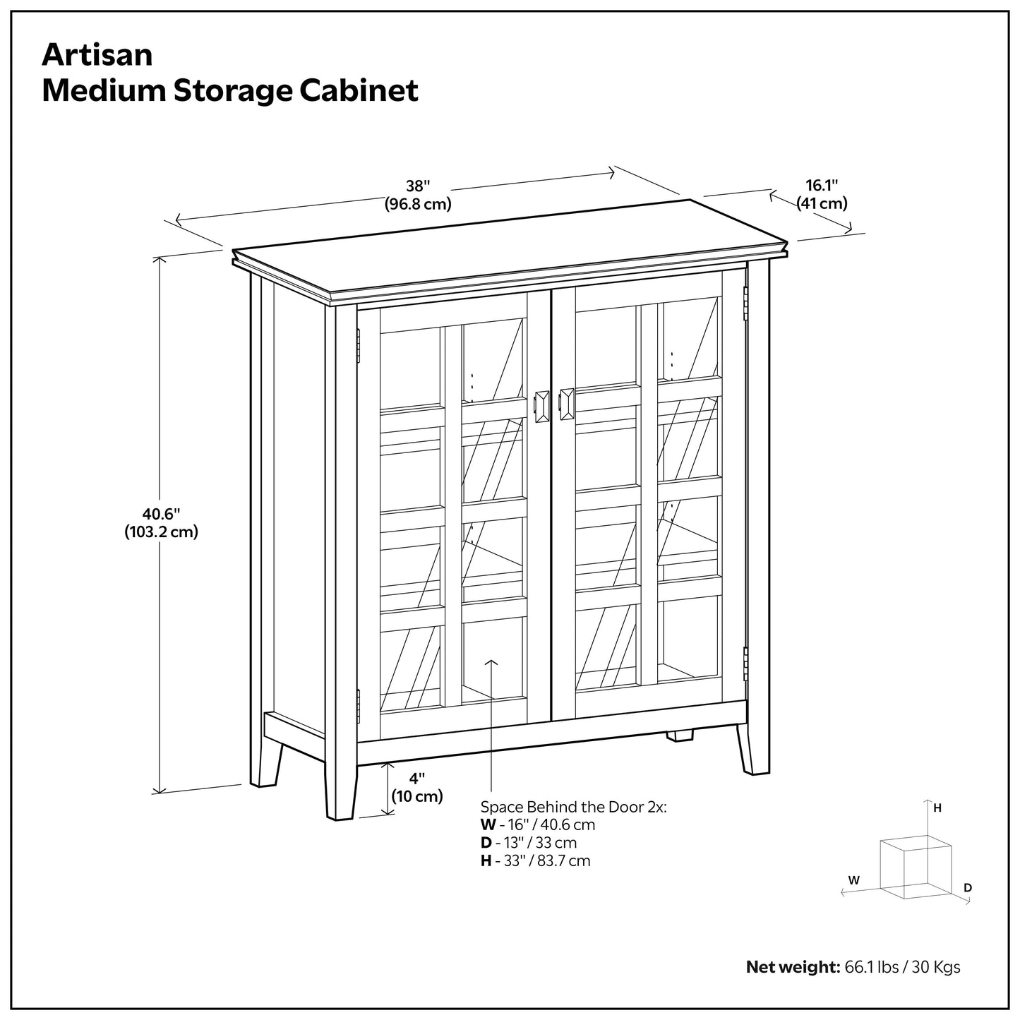 Black | Artisan Storage Cabinet