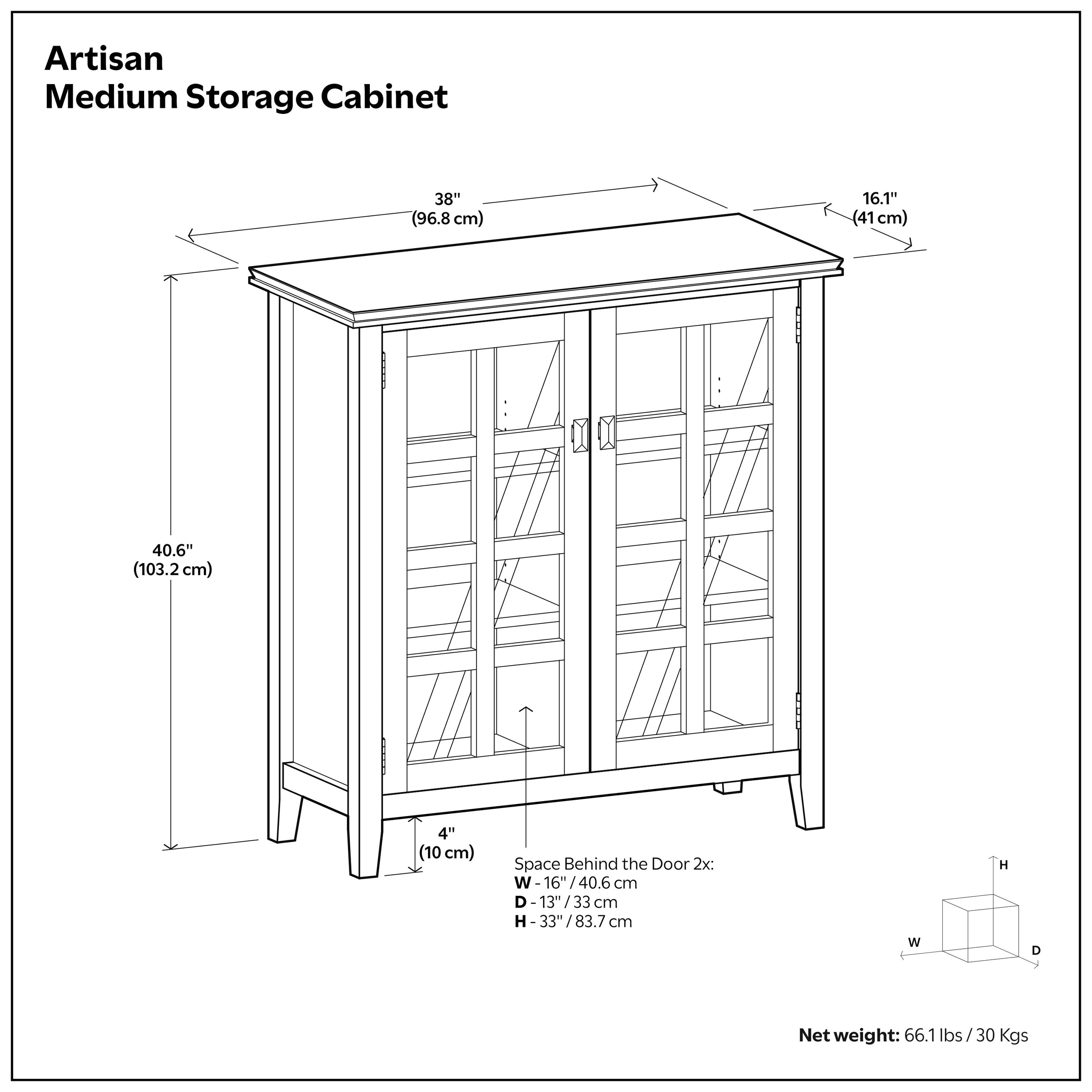 Black | Artisan Storage Cabinet