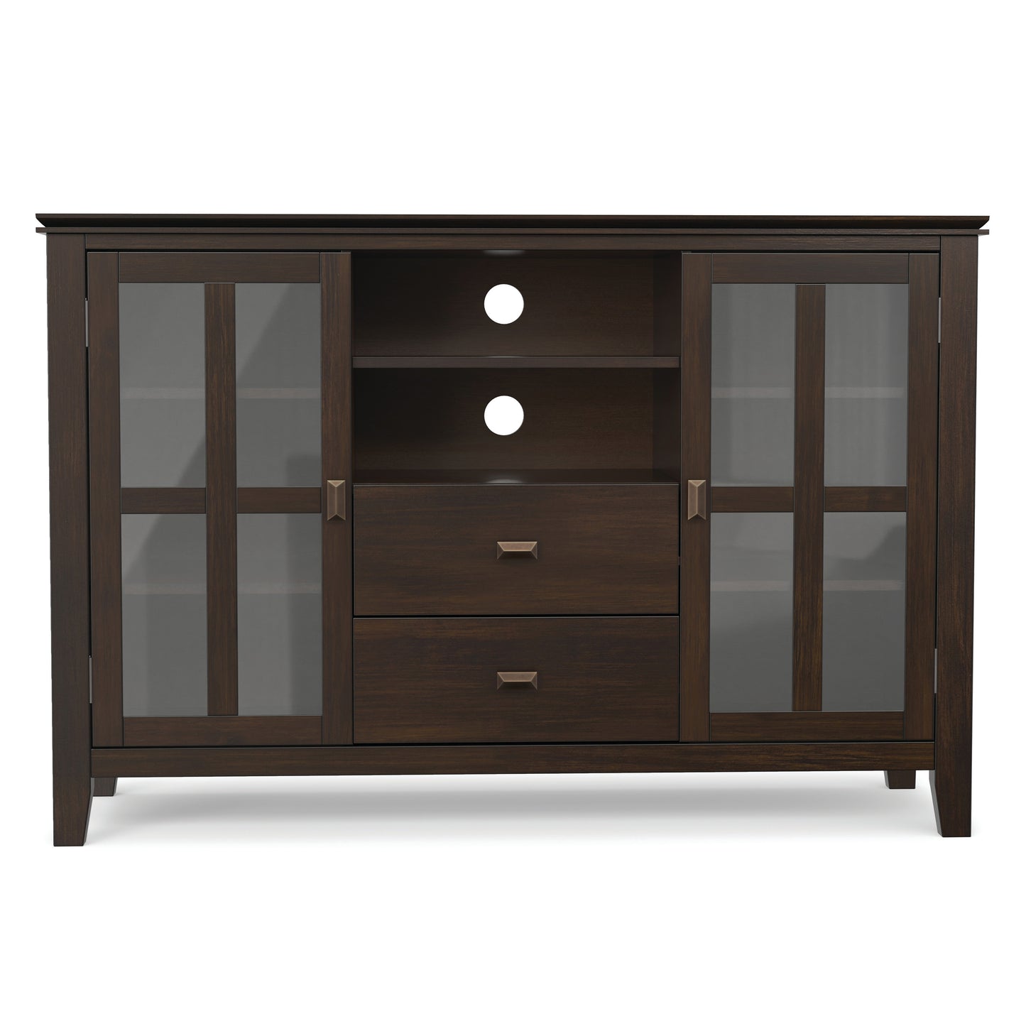 Dark Chestnut Brown | Artisan Tall TV Media Stand