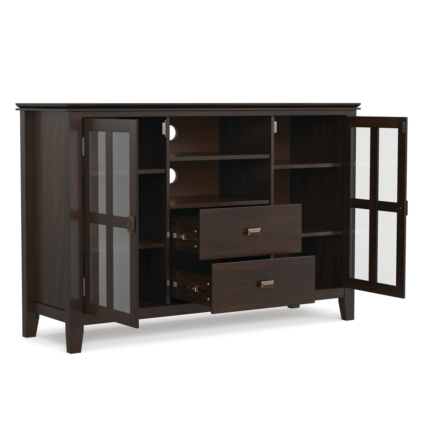 Dark Chestnut Brown | Artisan Tall TV Media Stand