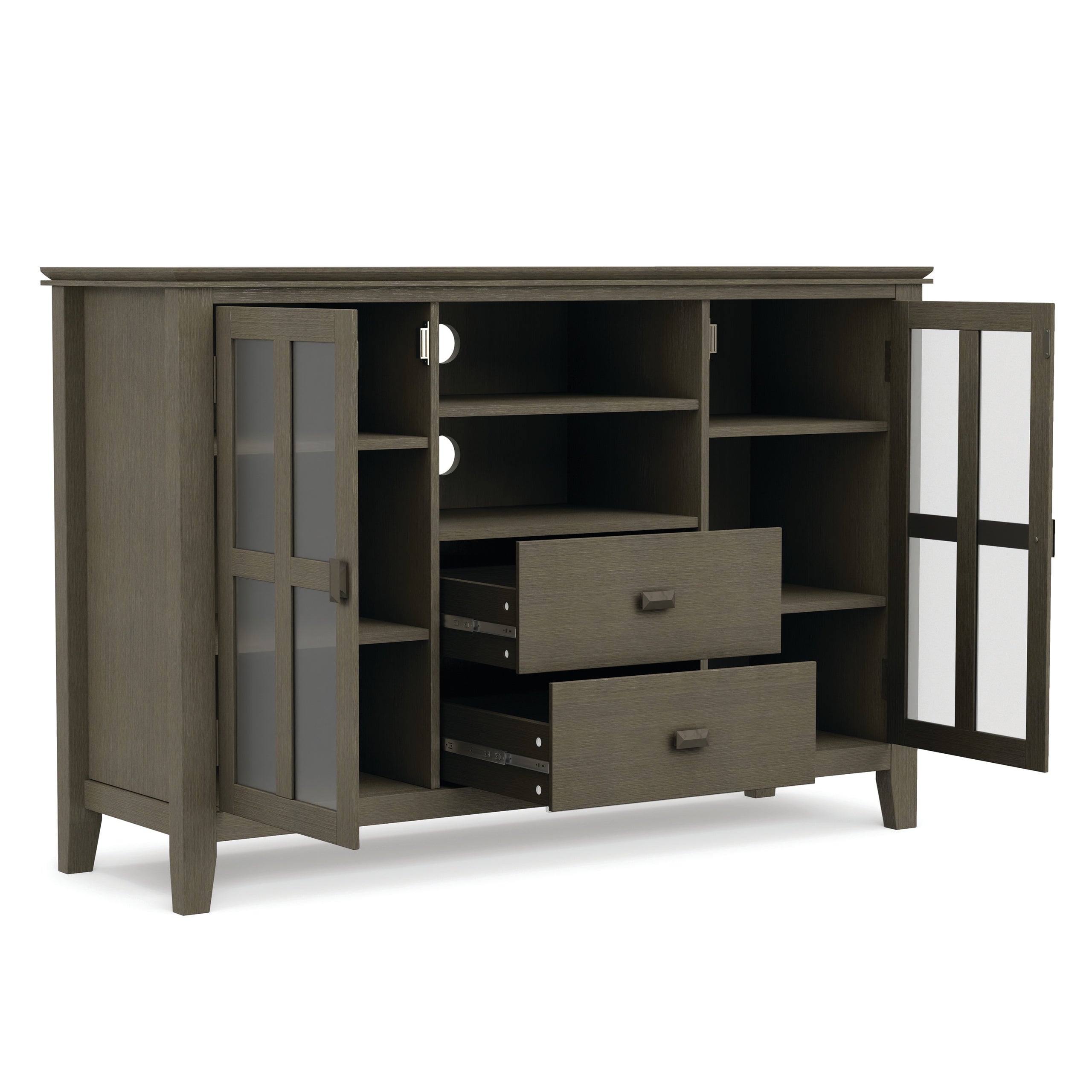 Farmhouse Grey | Artisan Tall TV Media Stand