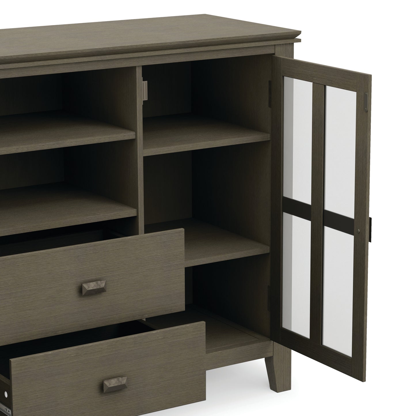 Farmhouse Grey | Artisan Tall TV Media Stand
