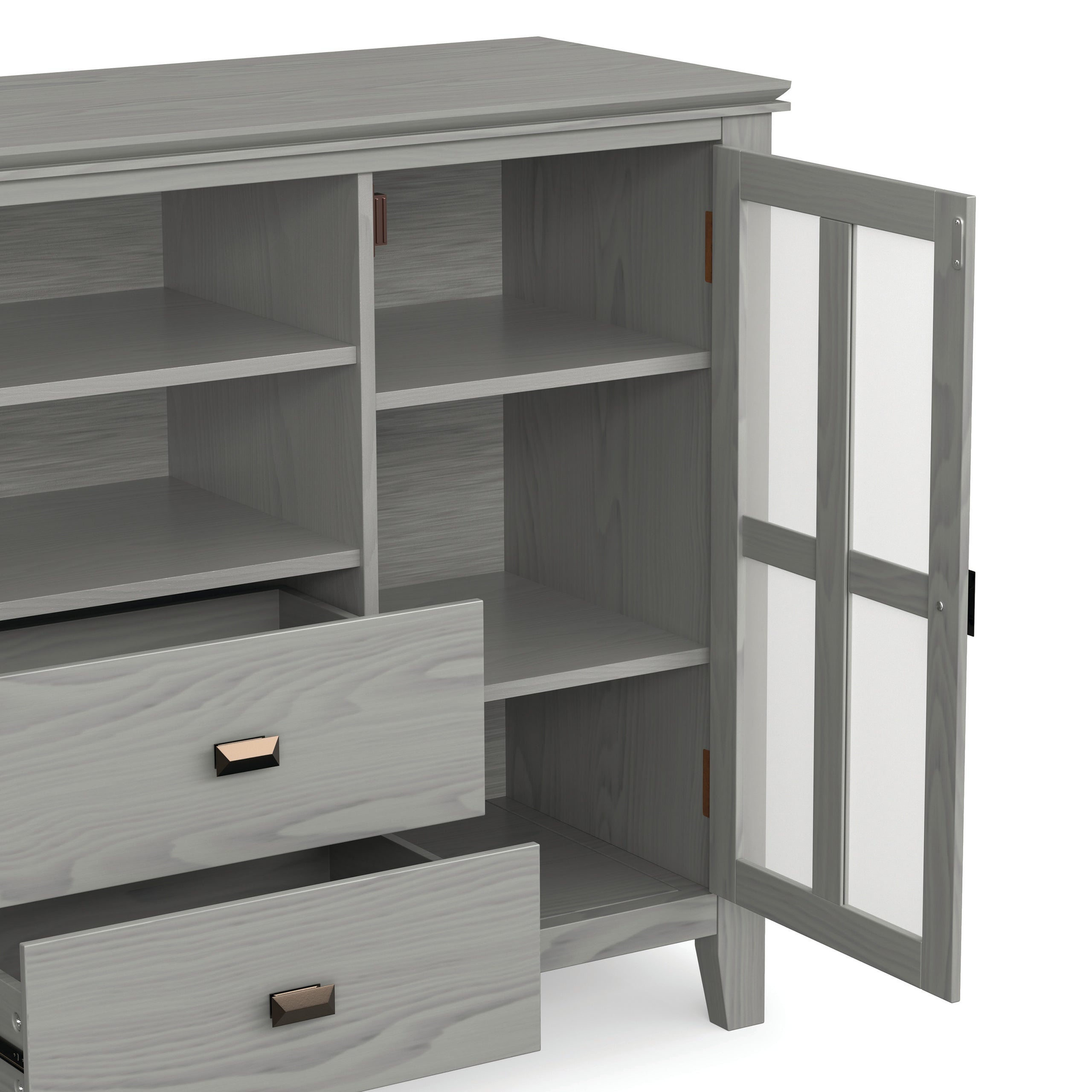 Fog Grey | Artisan Tall TV Media Stand
