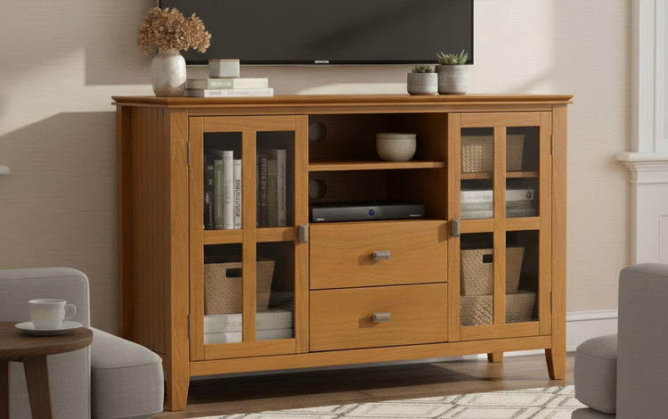 Honey Brown | Artisan Tall TV Stand