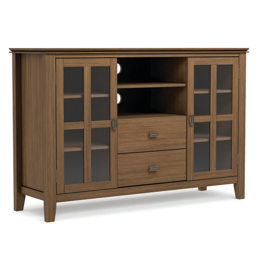 Rustic Natural Aged Brown | Artisan Tall TV Media Stand