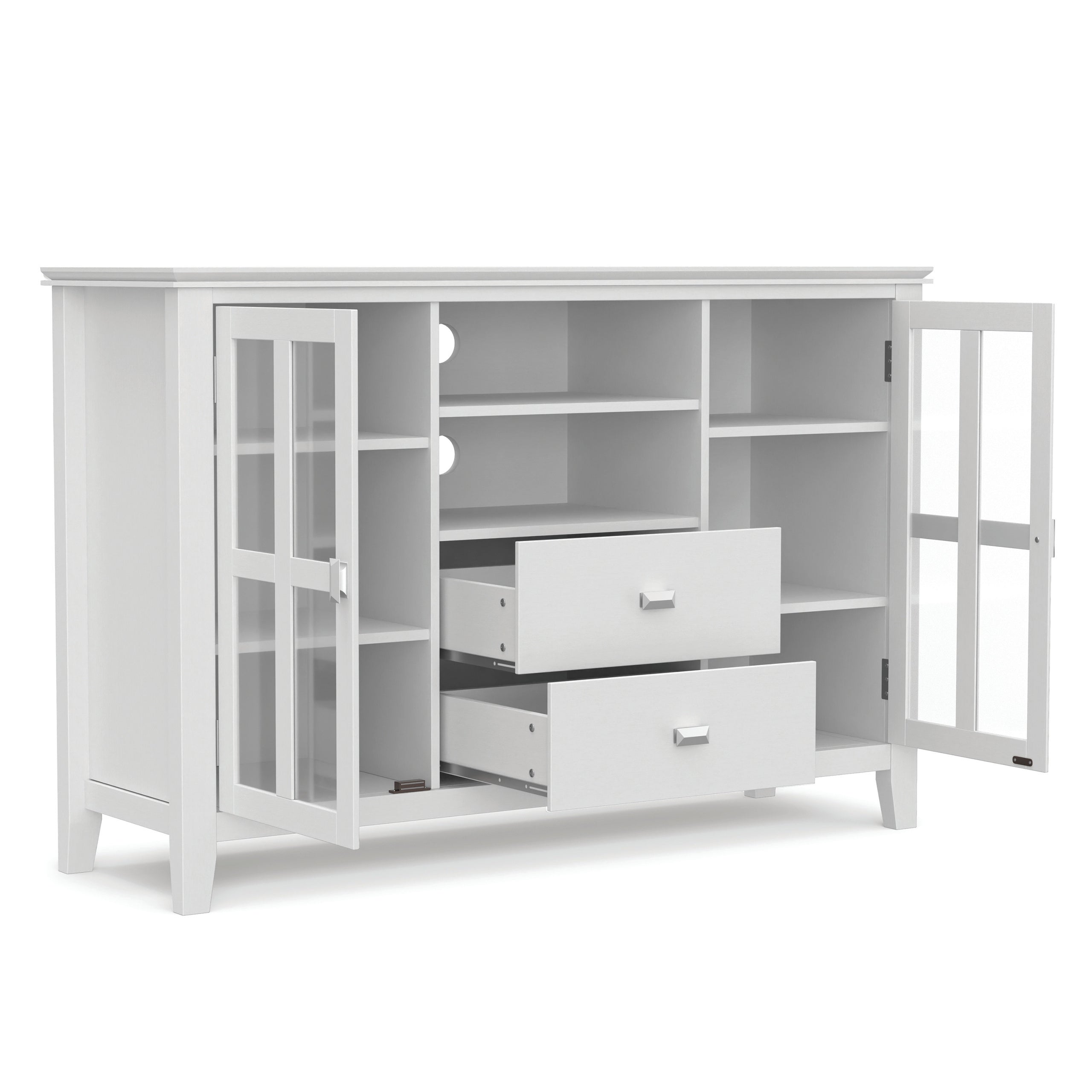White | Artisan Tall TV Media Stand