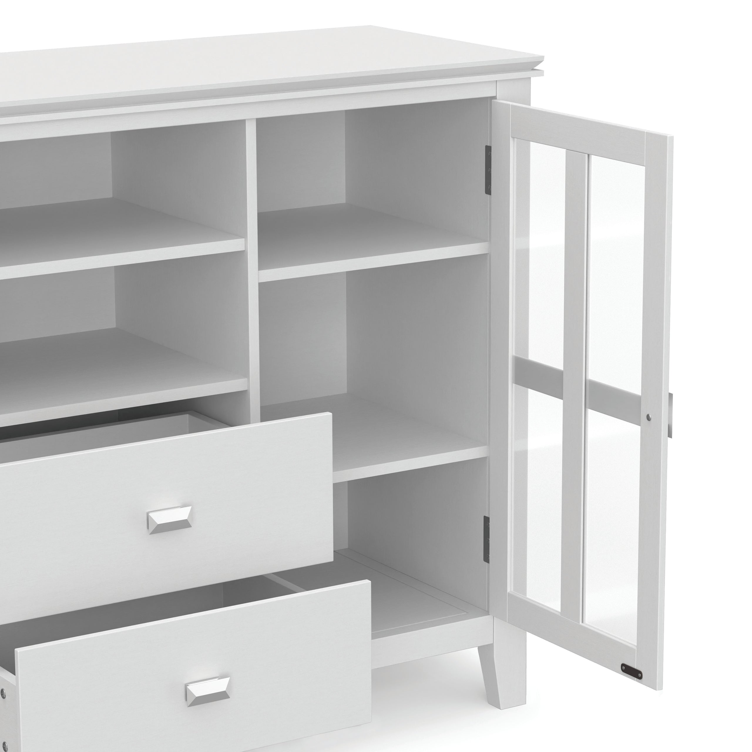 White | Artisan Tall TV Media Stand