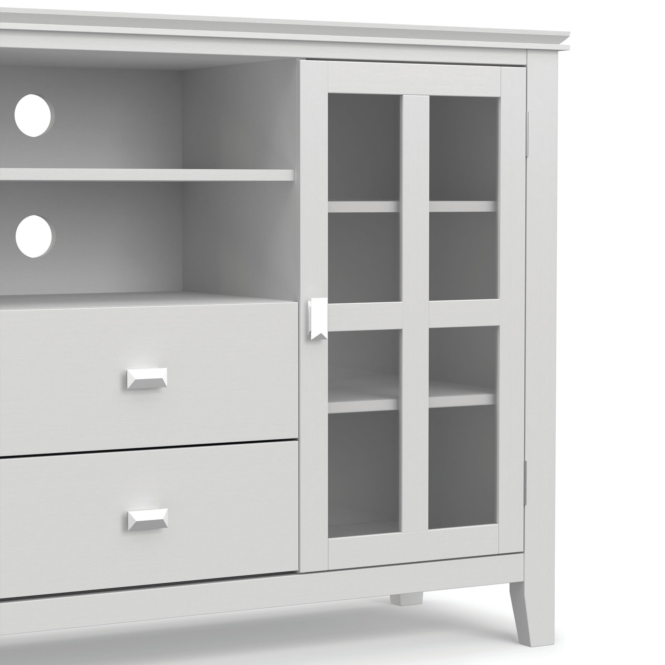 White | Artisan Tall TV Media Stand