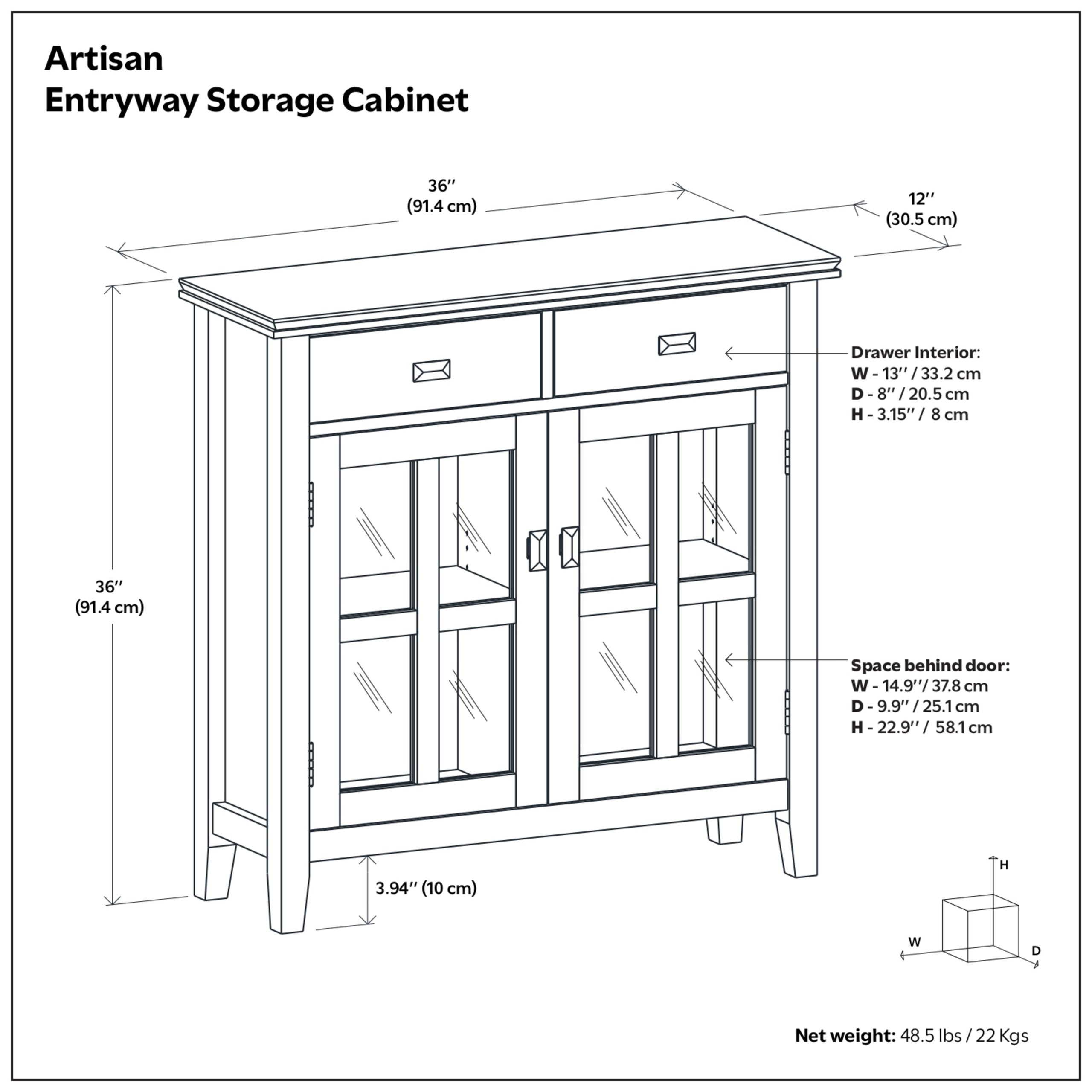 Artisan Entryway Storage Cabinet